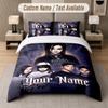 Tokio Hotel 3Pcs Bedding Set, Personalized Custom Name Text, 1 Duvet Cover & 2 Pillowcases For Bedroom