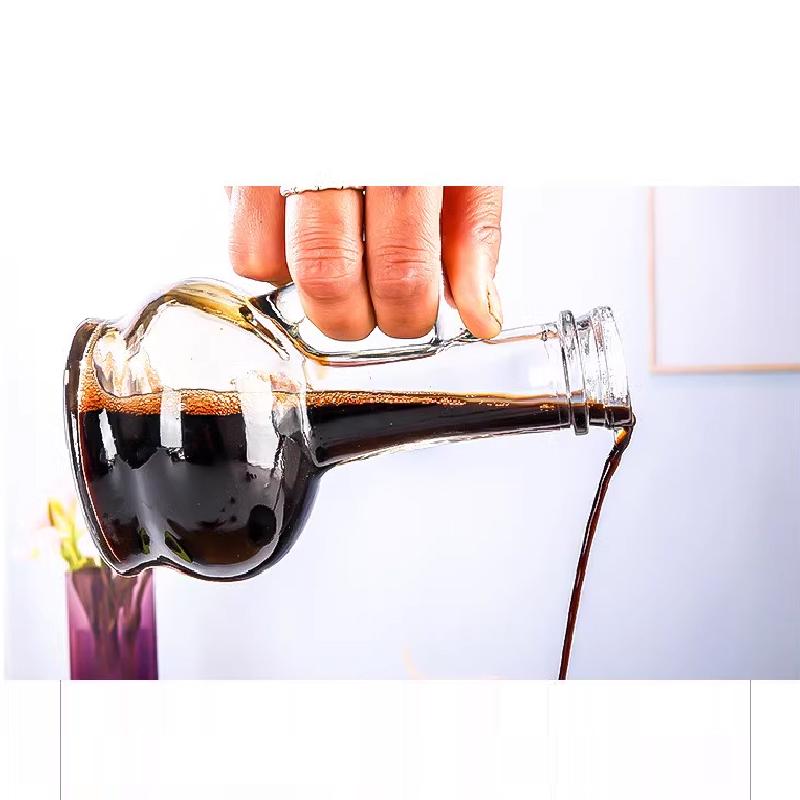 Skleněná nádoba na olej o objemu 350 ml v evropském stylu s rukojetí Láhev na olej Láhev na koření Láhev na olivový olej pro domácnost Láhev na olivový olej do kuchyně Kuchyňské koření