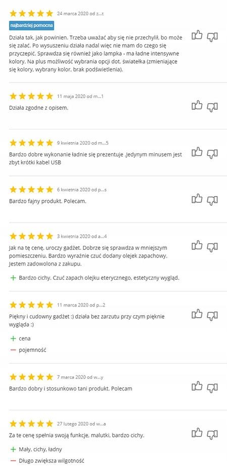 Nawilżacz powietrza dyfuzor zapachowy aromaterapia wydajny - eko design