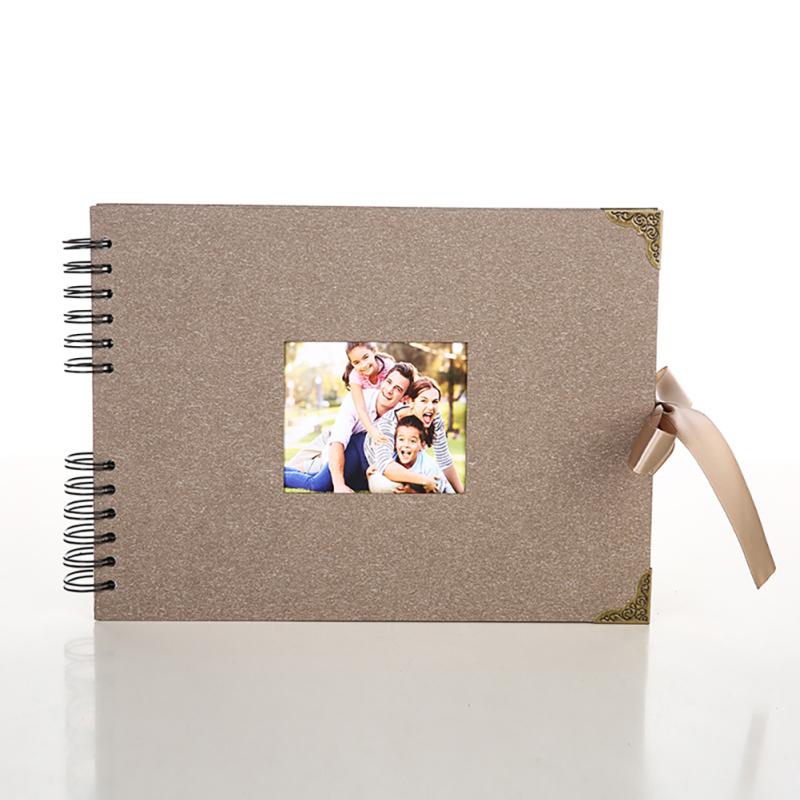 Álbum de Fotos Artesanal DIY com Janela Impermeável Multifuncional Álbum de Coleção Presente Ideal