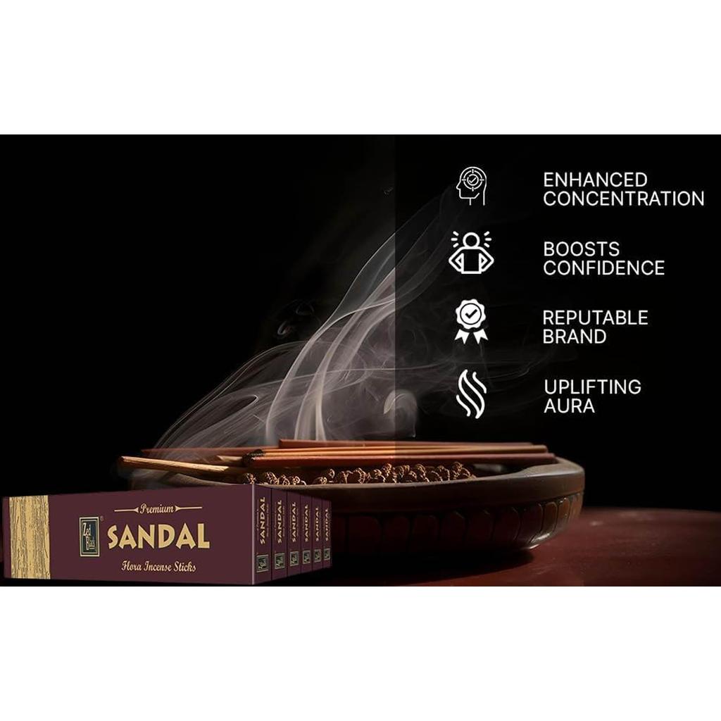 Zed Black Premium Sandalwood Incense Sticks Long Lasting Fragrance  for Everyday Use (30 Sticks X Pack of 12)