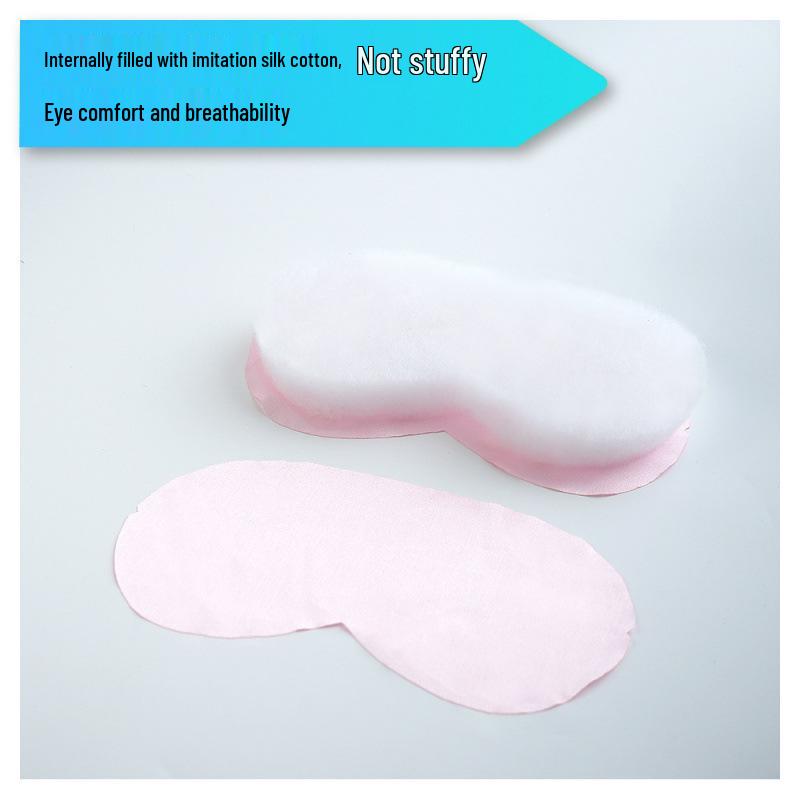 Double-Sided Imitation Silk Eye Mask - Light-Blocking, Breathable, Elastic Unisex Sleep Mask with Scrunchie.