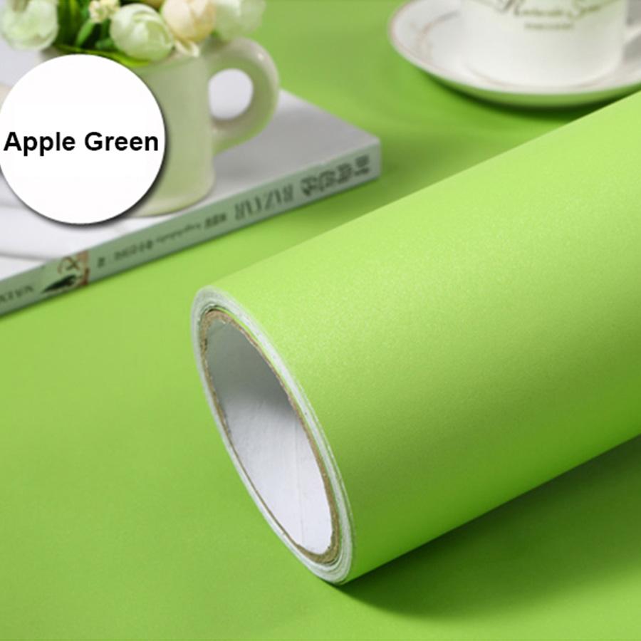 Matte Solid Color Wallpaper Self-Adhesive Waterproof Bedroom Renovation Dormitory Background Wall Decor Desktop Wardrobe Sticker