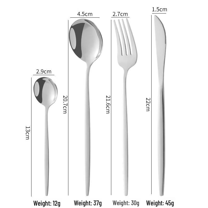 Abay Stainless Steel Western Cutlery Set