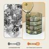 Luxury Rotating Multi-Layer Jewelry Box for Necklaces, Earrings, and Gold Pieces - Elegant Design, Large Capacity