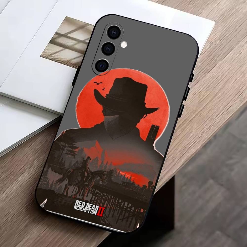 game of the-Red Dead Redemption 2  Phone Case For Samsung Galaxy A73,A72,A71,A70,A53,A52,A51,Soft Silicone Black Cover