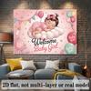 2D Plane 2D Plane Banner 1 Piece Baby Welcoming Background Cloth for Girls Polyester Banner Decoration