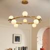 Nordic Modern Luxury Chandelier - Minimalist Living Room, Bedroom & Restaurant Lighting Fixture with Unique, Atmospheric Design.