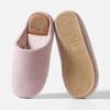 Chenille Men's Indoor Half-Covered Heel Non-Slip Cotton Slippers for Couples