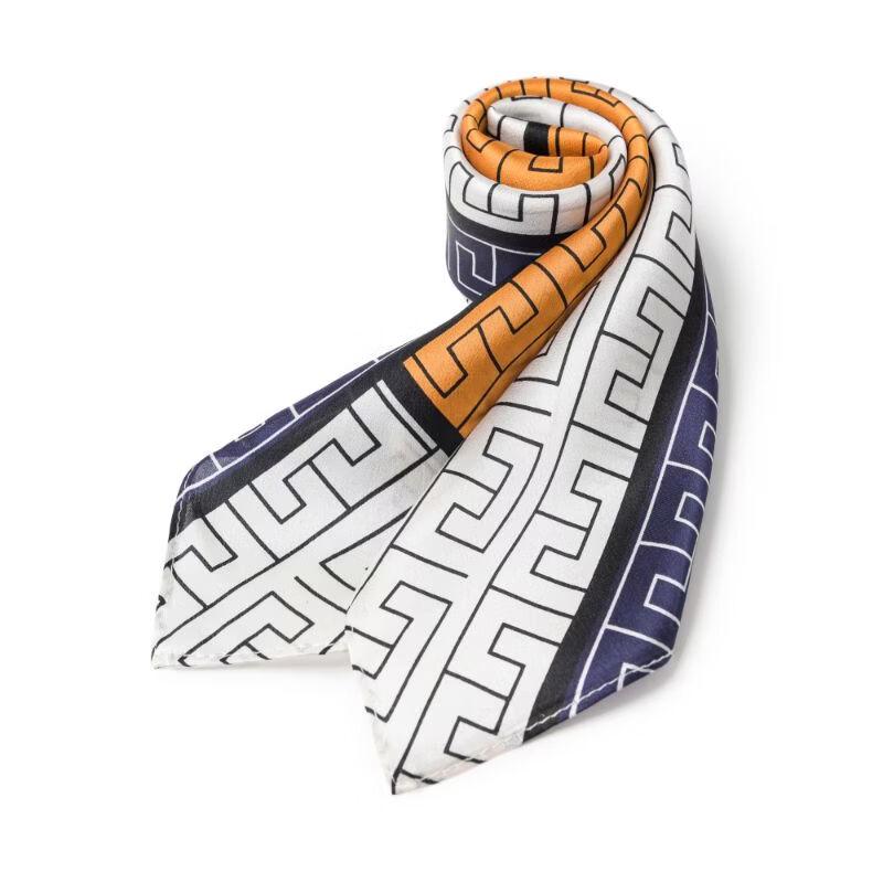 Men s Patchwork Mulberry Silk Scarf One Size