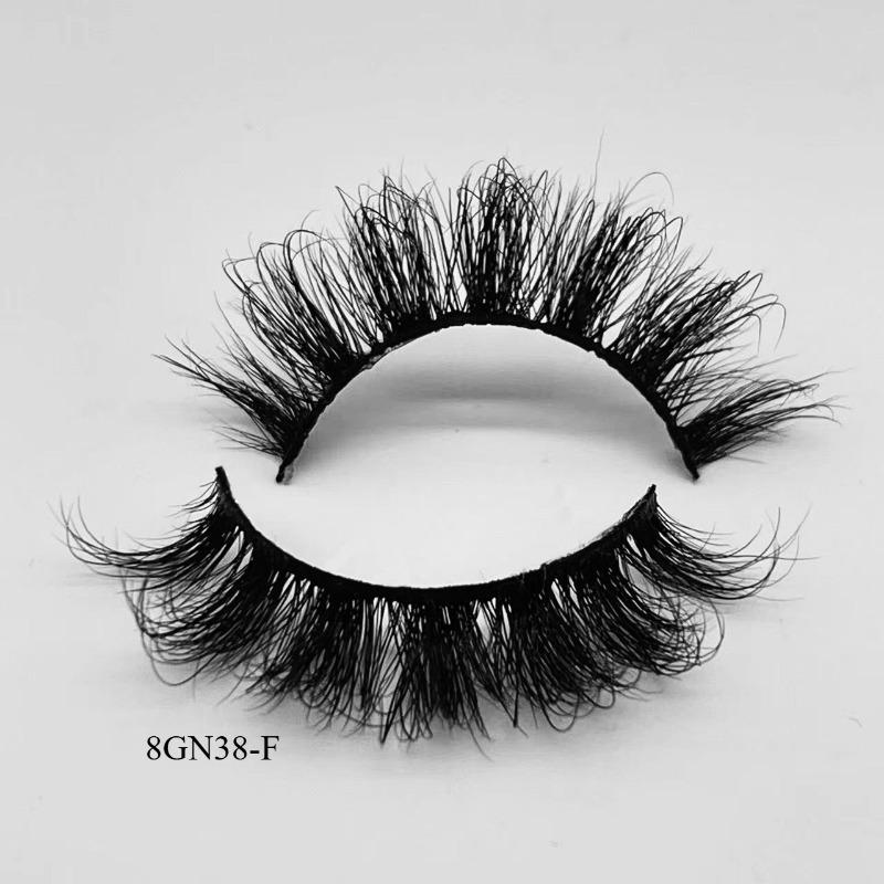 Die neuen 20MM Nerz Russische gekräuselte künstliche Wimpern, Europäische und Amerikanische Wimpern sind dick, gekräuselt und unordentlich, und gebratene Wimpern.