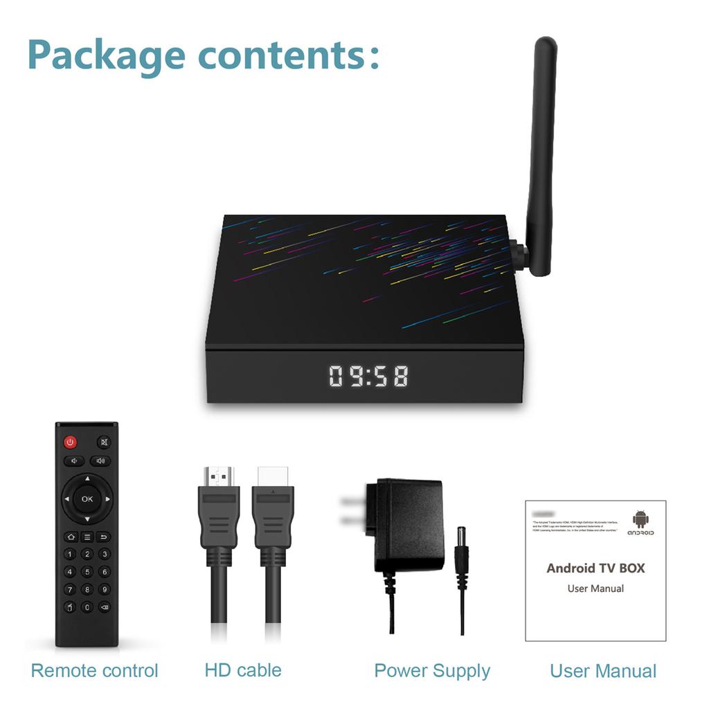 TANIX TX68 Android 12.0 Smart TV Box Allwinner H618 Quad core 4K Media Player AV1 H.265 VP9 Decording 2.4G&5G Dual Band