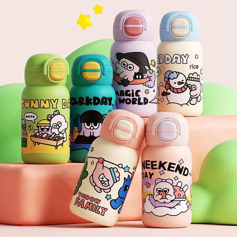 Детская термобутылка с трубочкой Vanow Gulu