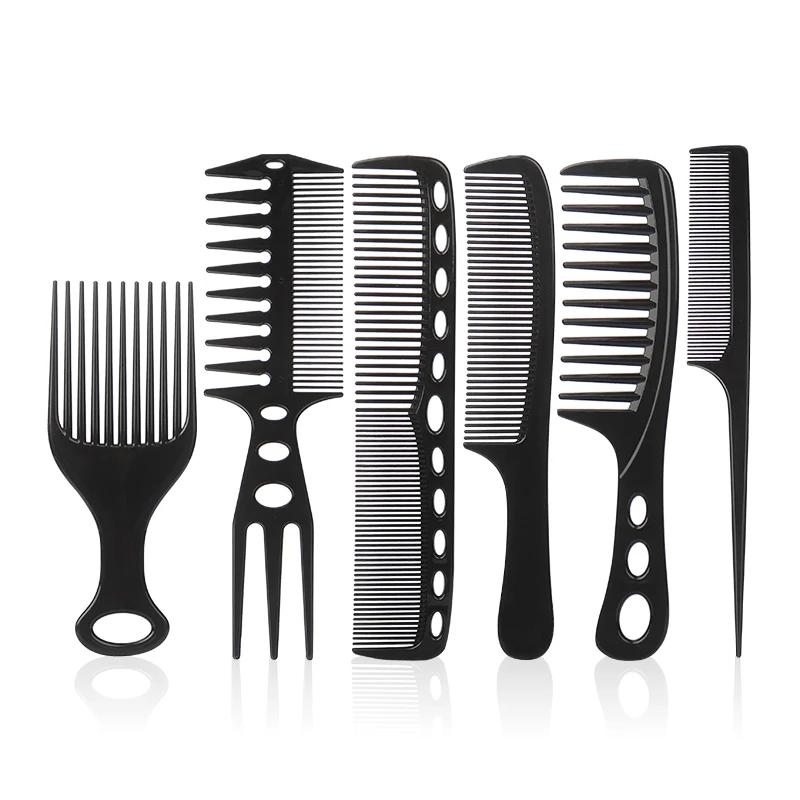 6Pcs/set Professional Hair Cutting Comb Hair Cut Comb High Quality Thicken Barber Salon Hair Style Comb Hairdressing Hairbrush