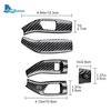 For Mercedes Benz A B C E S GLC CLA GLA GLE GLS CLS GLK ML Class W205 W213 W212 Carbon Car Wiper Gear Shift Rod Cover W176 W204