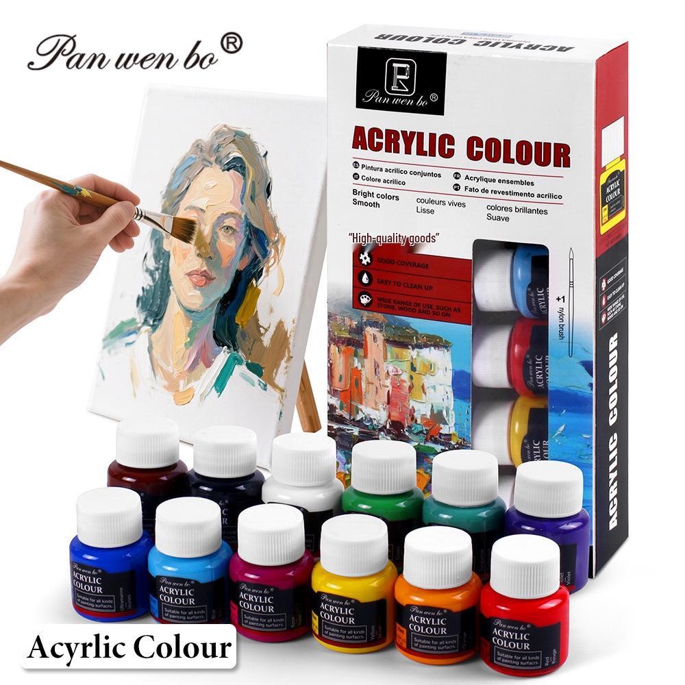 25ml Acrylic Paint Set for Textiles, Glass, and Watercolor Art Projects