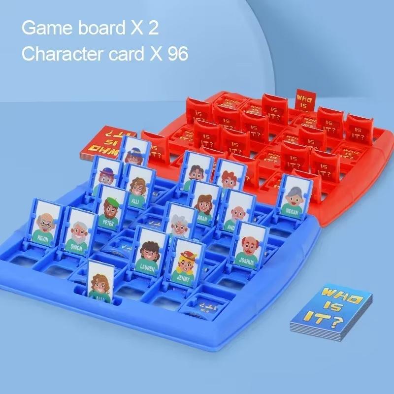 

Guess Who I Am Plate Activity Parent-child Interaction Toy Logical Reasoning CHILDREN S Puzzle Guess Me You My Character Chessboard