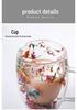 High-value Double-layer Glass Cup with Real Dried Flowers - Heat-resistant with Handle for Tea, Coffee, or Milk.