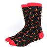 High Quality Combed Cotton Socks food Pattern Long Tube Funny Happy Men Socks Novelty Skateboard Crew Casual Crazy Socks