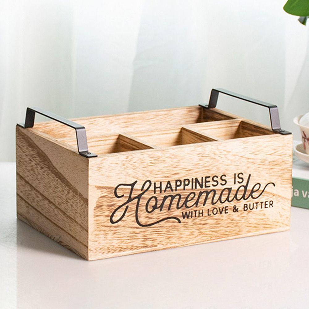 Retro Kitchen Utensil Holder Stable Desktop Stationery Box Chopstick Fork Spoon Organizer  Party