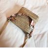 SCIONE Straw Small Bag Female New Summer Forest Woven Silk Scarf Fairy Bucket Bag Girl Messenger Beach Bag