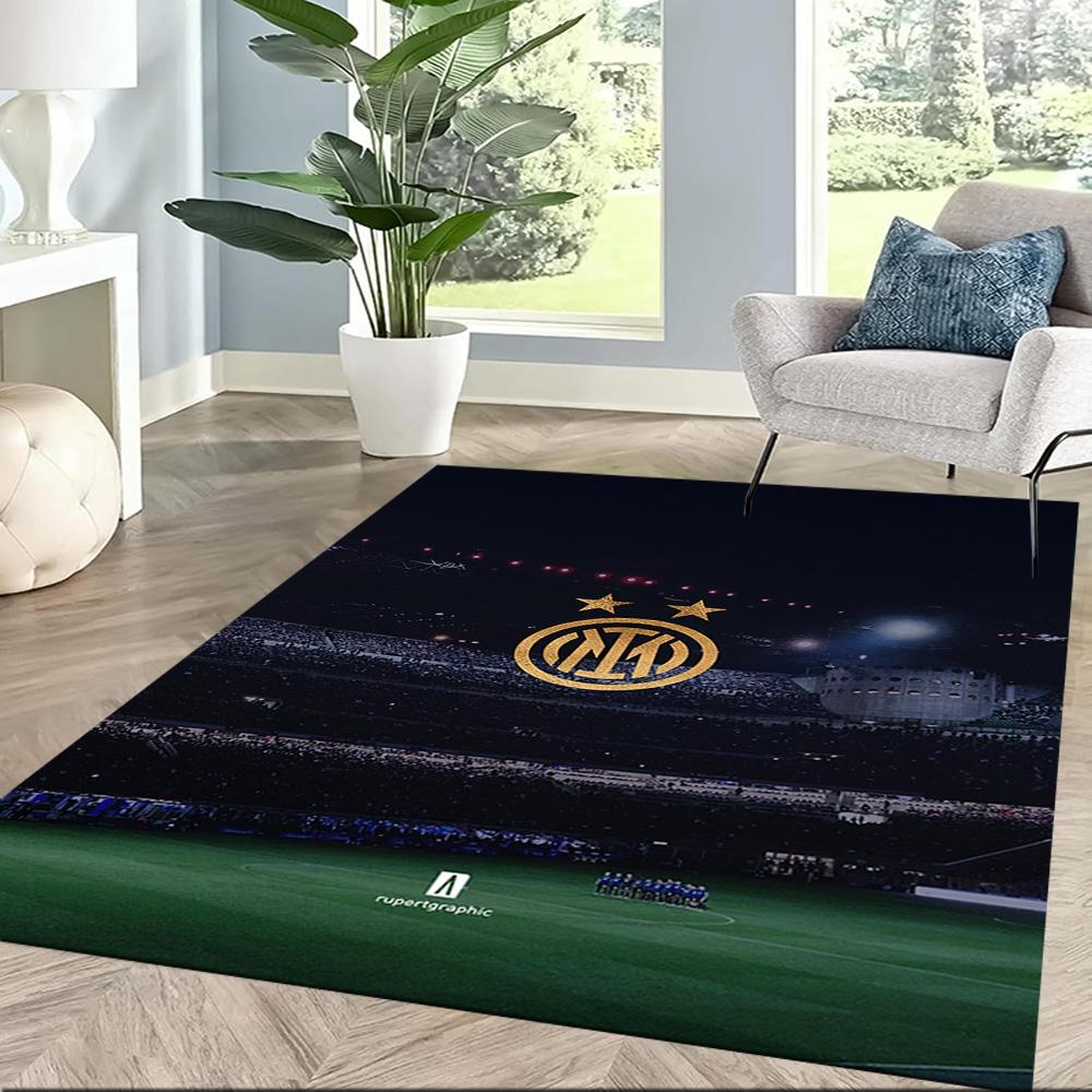 Inter Milan Floor Mat Suitable For Foyer Outdoor Decorate Room Entryway Antislip Rug Anime Office Decor Luxury Gift For Birthday Christmas Wedding
