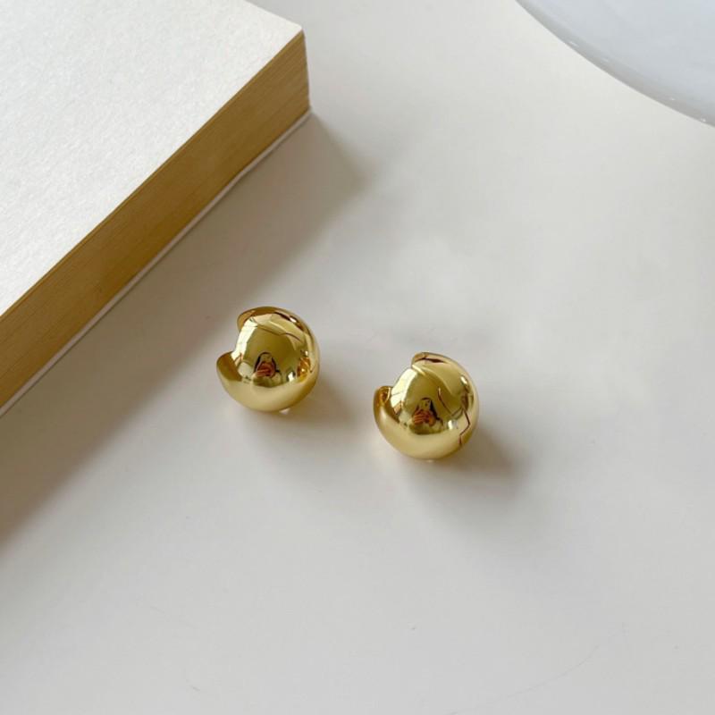 Stylish Round Ball Earrings for Women: Simple, Creative, and Colorful Ear Studs