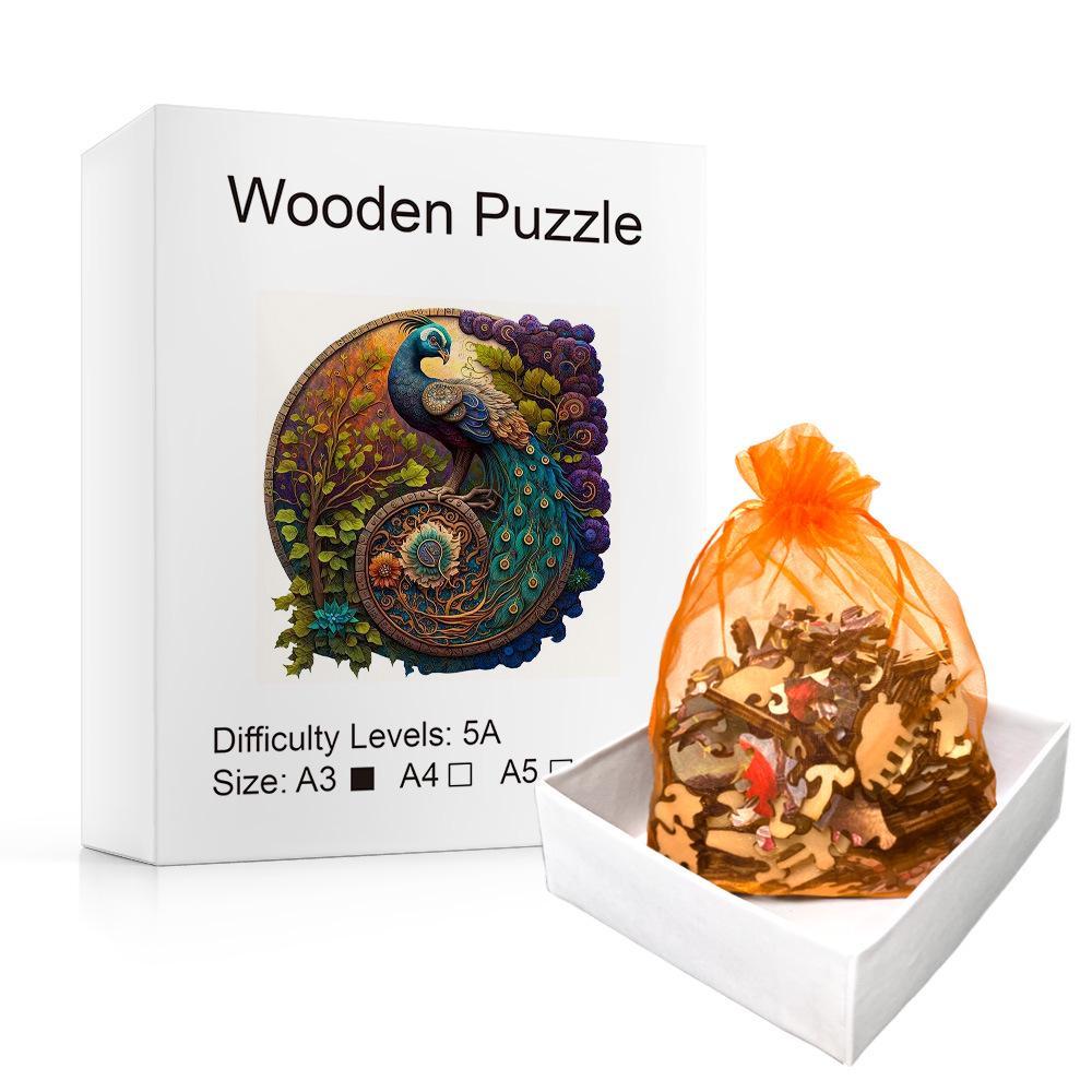 Creative 3D Animal Wooden Jigsaw Puzzle for Kids