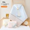300g Pure Cotton Detachable Swaddle Blanket for Newborns - Thickened for Spring, Autumn, Winter