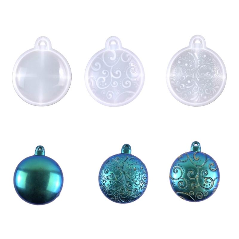 3 Styles DIY Christmas Series Keychain Silicone Epoxy Mold DIY Necklace Pendant Jewelry Crafting Mold for Christmas Gift