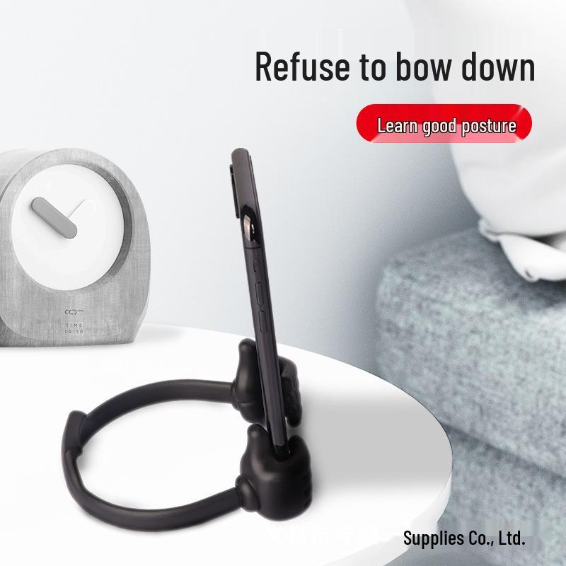 Creative Thumb Holder: Portable Desktop Tablet & Phone Stand for Lazy Users