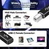 Adaptér samice Type-C na samce USB-B USB 2.0 Adaptér pro tiskárnu pro tiskárnu Klaviatura Faxový přístroj Skenner MIDI rozhraní