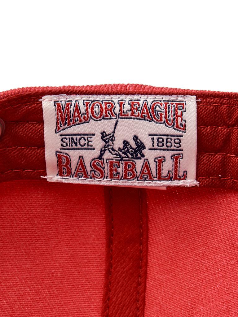 Emelbi Basic Washed Unstructured Ball Cap Ny (D.Red)