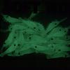 50Pcs Simulation Glowing Baits Soft Prawns Fishing Lures, Shrimp Fishing Tackle for Multiple Fishing Techniques