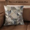 2D Geometric Patchwork Pattern Digital Printed Pillows Pattern Cushion Cover Suitable For Sofa Bedroom Car Pillow Cover