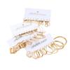 Hot-selling Metal Twist Love Butterfly Earrings Set Simple Ring Big Earrings Earrings Ear Jewelry Women