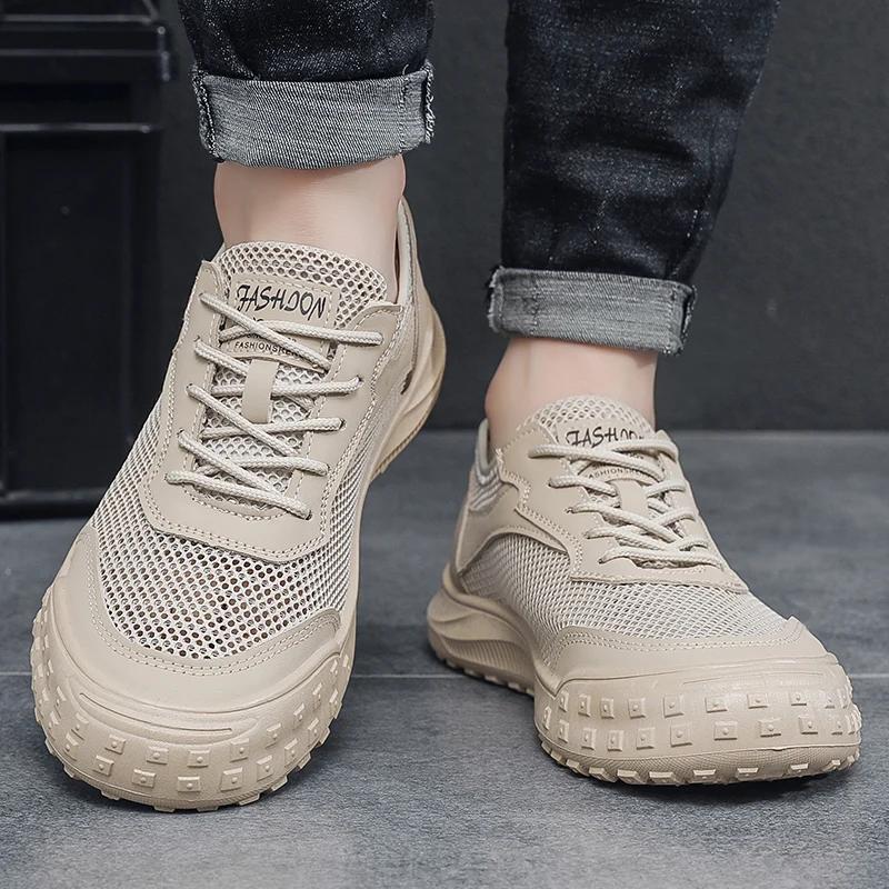 Summer Mesh Men Casual Shoes Comfortable Mens Walking Running Sneakers Breathable Jogging Tennis Shoes Lightweight Sport Shoes