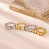 Love Mom Letter Rings For Women Mather Father Sister Jewelry Gold Color Zirconia 7-8 Size Dad Sis Mama Anillos Best Family Gift