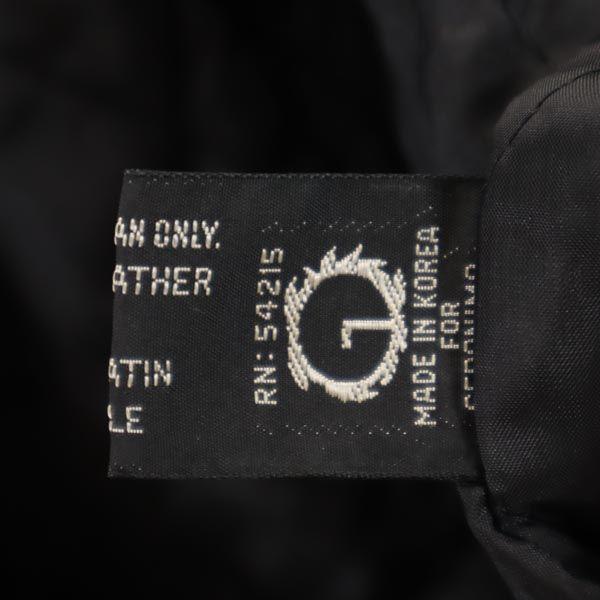 OLD 90s Genuine Leather leather jacket F Genuine leather quilted lining Men's Used