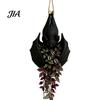 Dark Aesthetic Home Decor Hanging Bat Plant Pot, Creative Gothic Planter, Halloween Artistic Three Dimensional Carving Planter Decorative Container