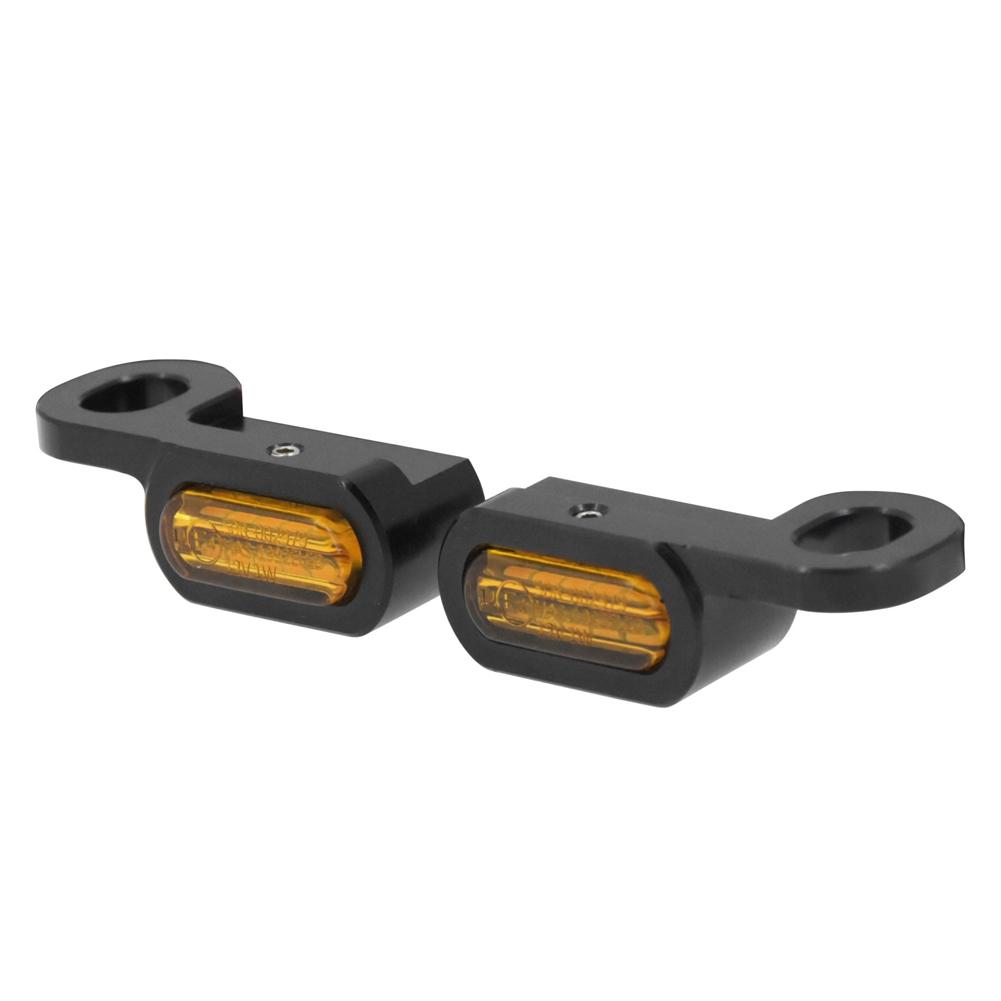 2Pcs Motorcycle LED Turn Signal Amber Light E Mark For Harley Softail Touring Road King FLTRX FLHT FLHX 14-23 Softail 16-17