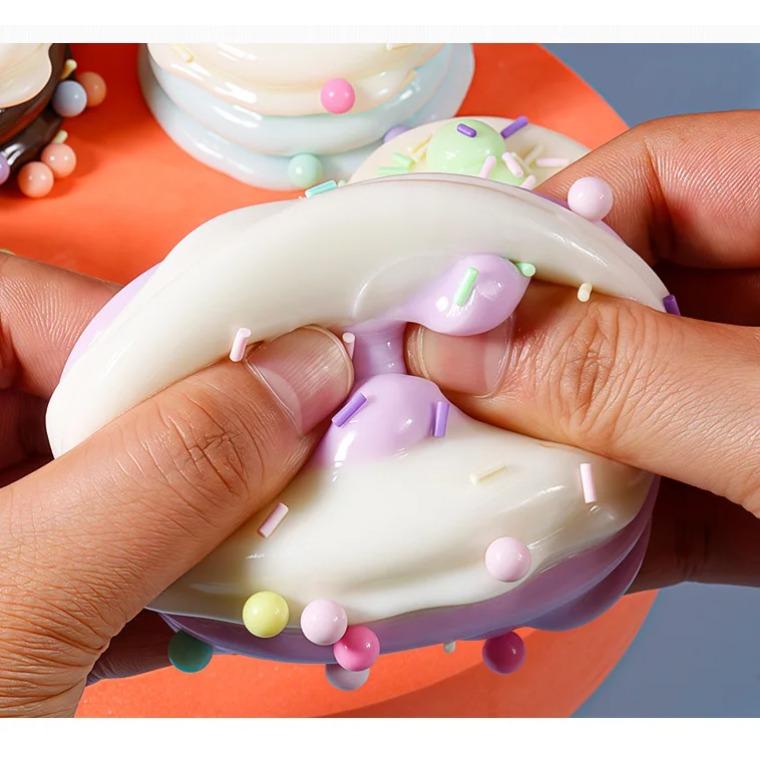 Nieuwe Grappige Decompressie Vent Knijpbal Squishy Stressverlichter Fidget Sensorisch Speelgoed Simulatie Fruit Voedsel Vorm Cadeau voor Verlichting