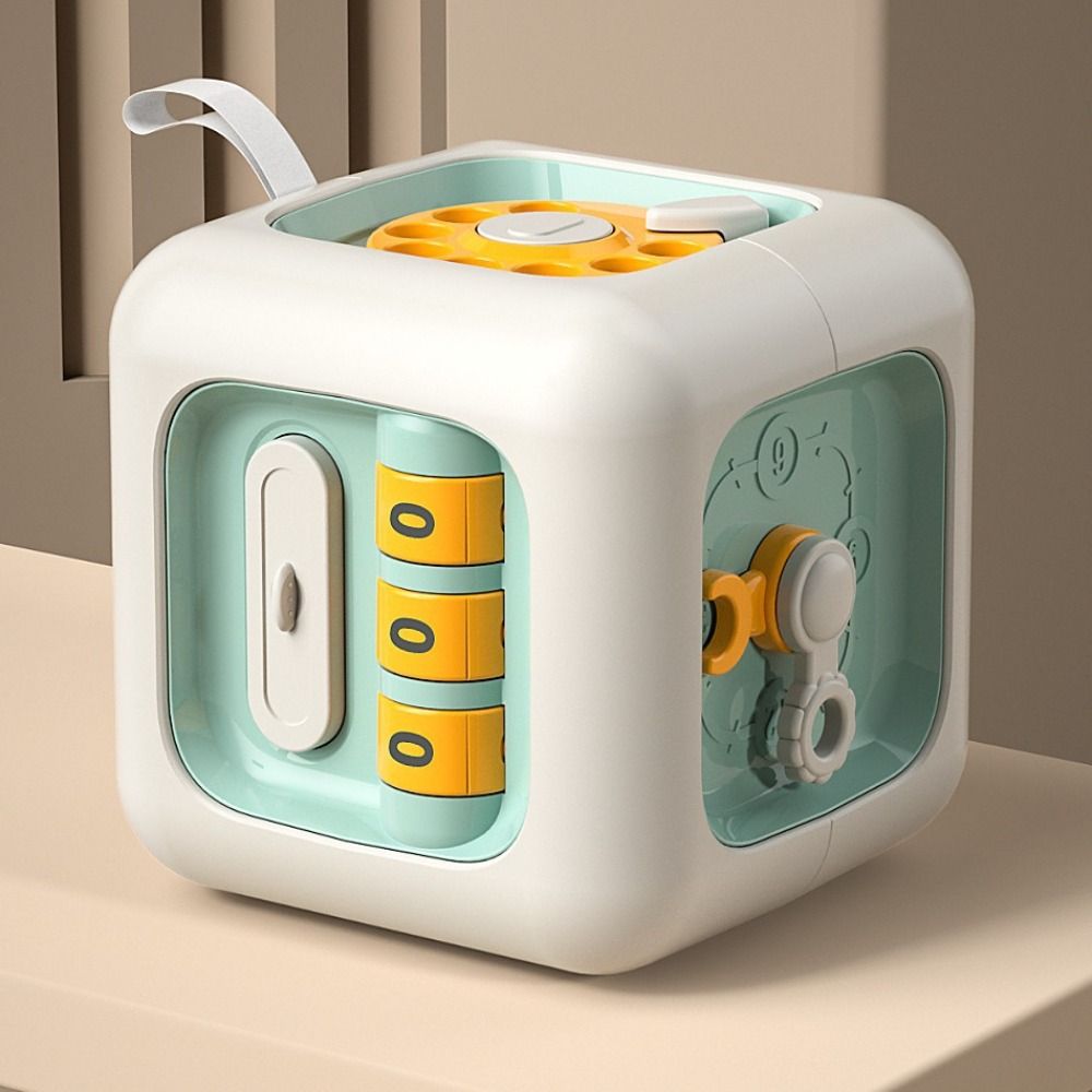 Practice Skills Montessori Educational Toys 6 IN 1 Multipurpose Busy Cube Toddler Gift