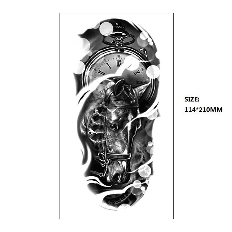 Black Astronaut Beautiful Woman Classical Figure Small Full Arm Xqb Water Transfer, Simulation Disposable Tattoo Sticker