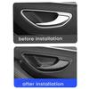 8pcs Inner Door Handle Cover Stickers for 15-21 Mercedes-Benz C-Class W205