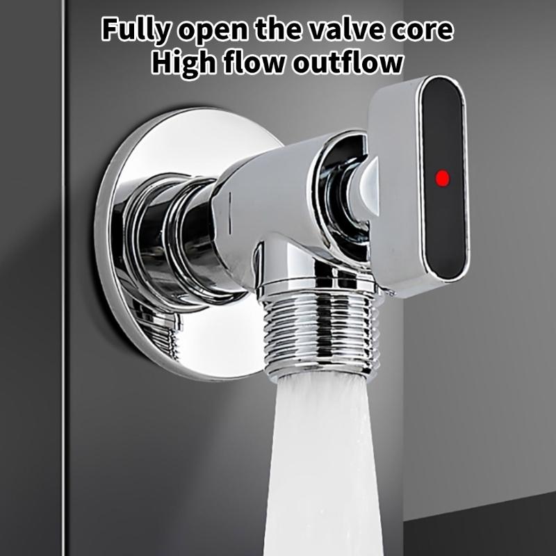1/2inch Water Shut Off Valves with Handle Universal Water Flows Control Valves Hot/Cold Water Turn Angle Stop Valves