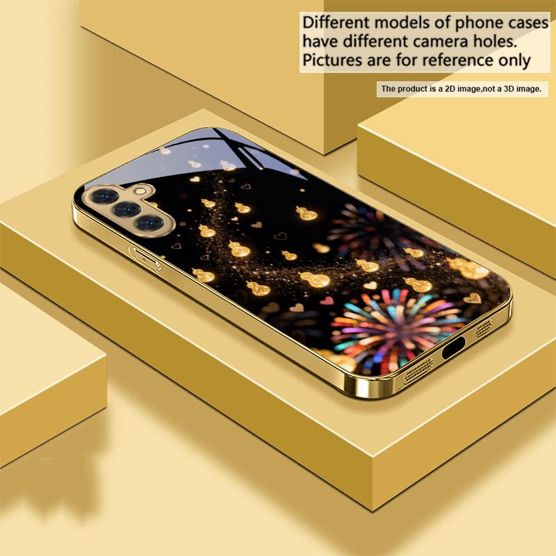 Multiple Golden Gourds For Samsung Galaxy S26 S20 FE S21 S22 S23 Plus S24 Ultra 25Ultra S21+ S9 S22 S8 Golden Glass Phone Case