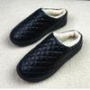 Winter new old Beijing cloth shoes women's cotton slippers leather surface waterproof warm velvet half drag cotton shoes home