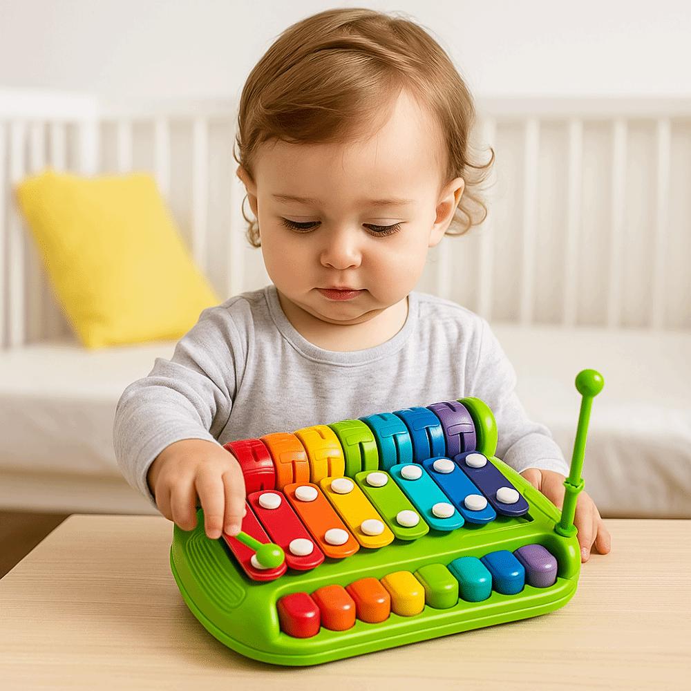 Hand Klopf 8-Noten Klopf Klavier Spielzeug Musik Spielen Lernspiele Musik Erleuchtung