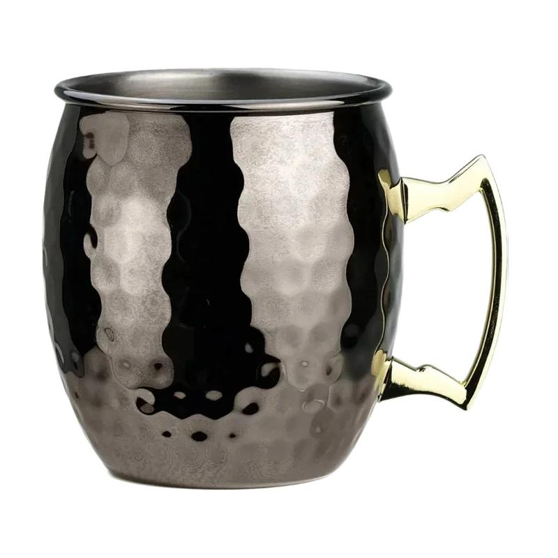 Neuer Cocktail-Weinbecher Moscow Mule-Becher aus gehämmertem, verkupfertem Edelstahl, Bierbecher, Kaffeebar-Werkzeug, Trinkgeschirr für den Ramadan